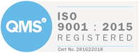 Icon - ISO 9001:2015 Accredited no. 281622018